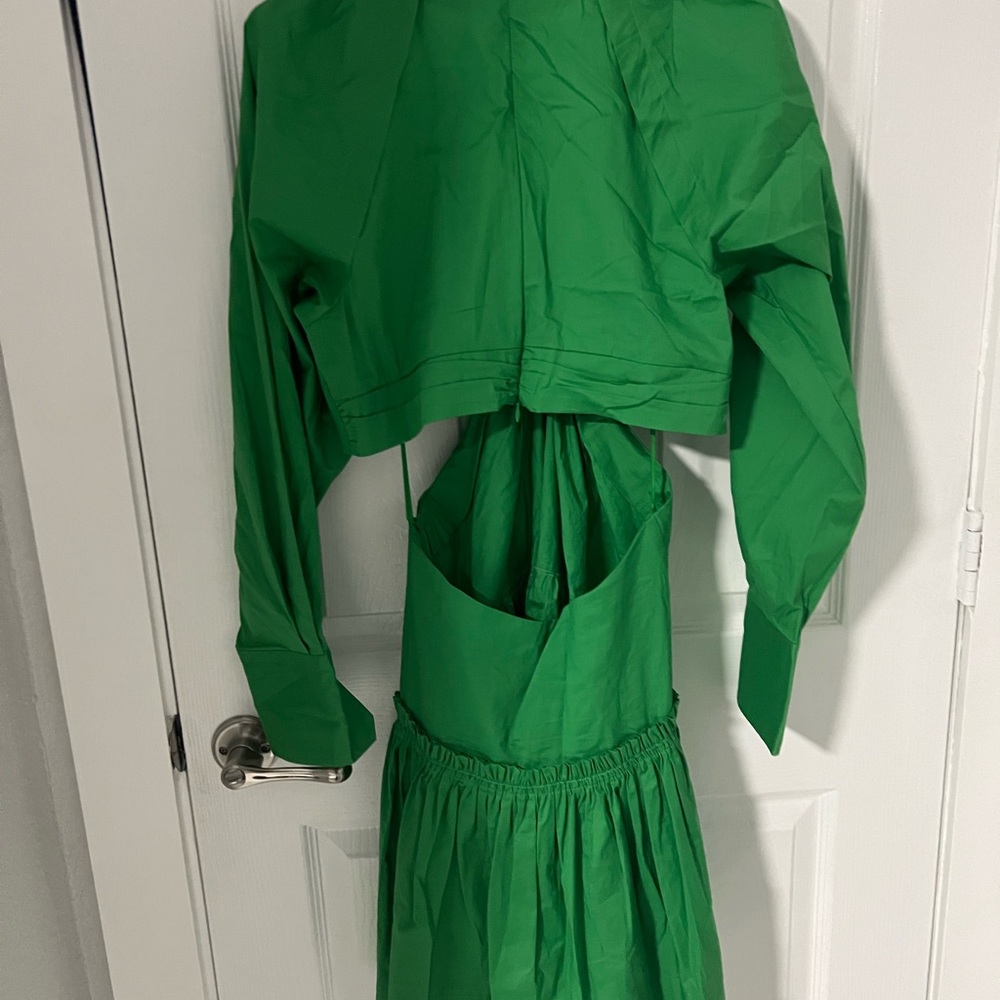 Jason Wu Kelly Green cut out dress size M